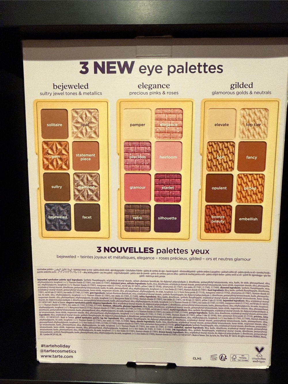 tarte The Golden Era Gold Amazonian Clay Collector’s Set (Eye Palettes) Set of 3 - Picture 2 of 3